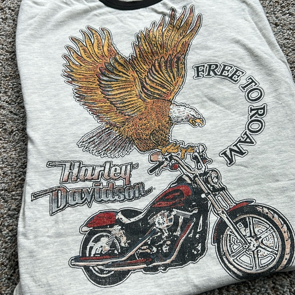 Harley-Davidson Born Free Ringer T - Large
